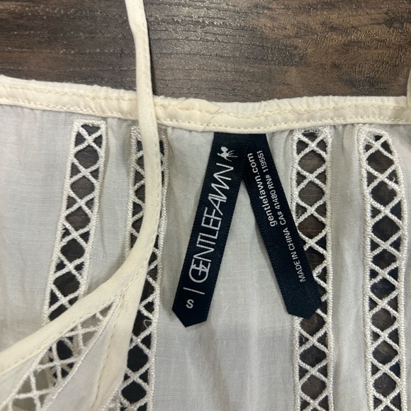 💗Gentle Fawn Cream Lace Boho Camisole - Picture 2 of 3